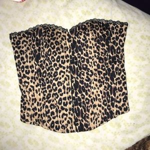Cheetah print corset